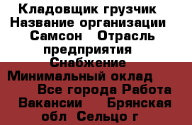 Кладовщик-грузчик › Название организации ­ Самсон › Отрасль предприятия ­ Снабжение › Минимальный оклад ­ 27 000 - Все города Работа » Вакансии   . Брянская обл.,Сельцо г.